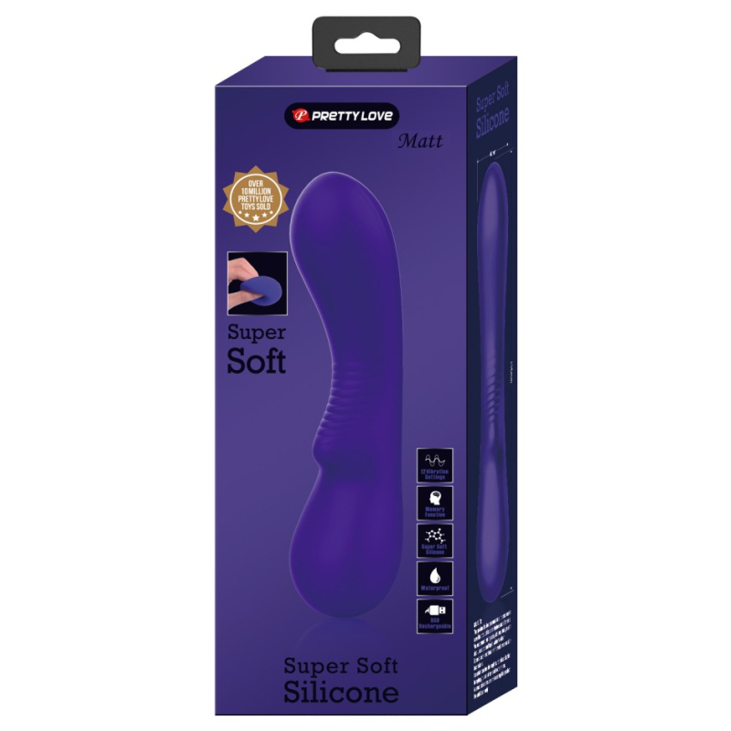 stimulateur prostatique vibrant matt 15 x 4cm indigo 1
