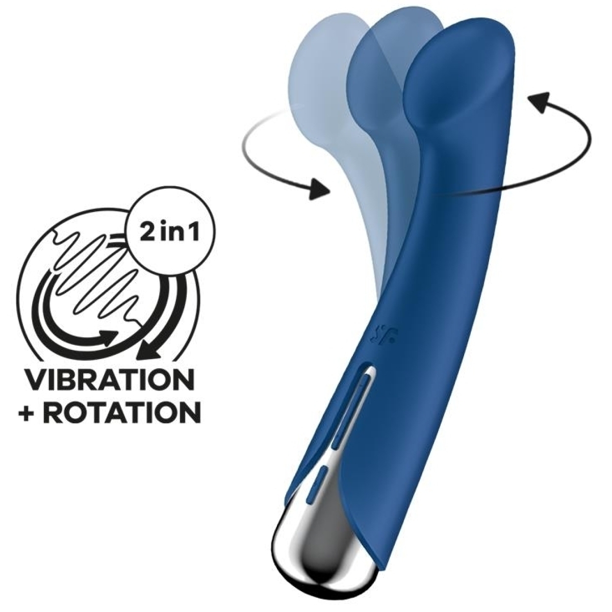 stimulateur spinning g spot 1 11 x 35cm bleu