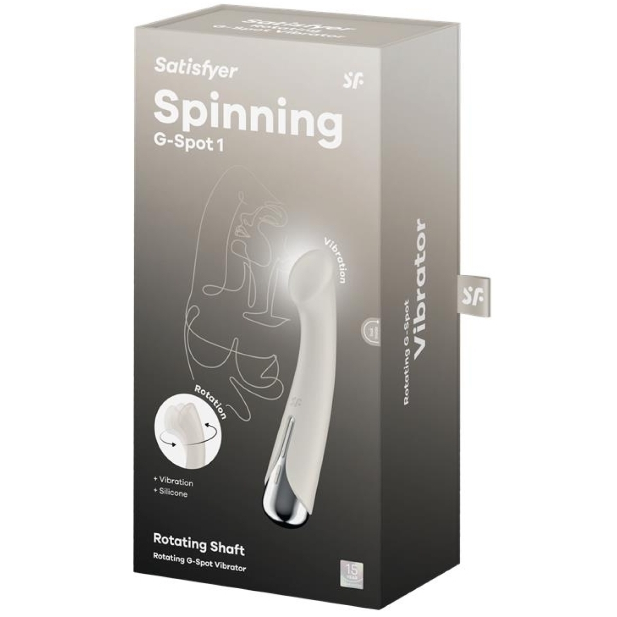 stimulateur spinning g spot 1 11 x 35cm creme 1