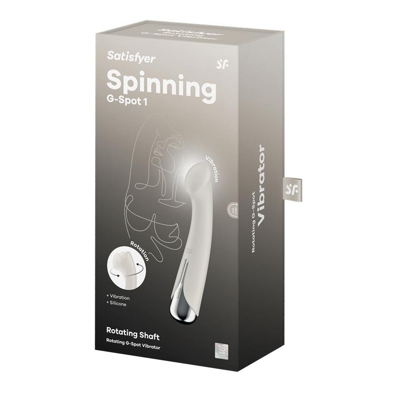 stimulateur spinning g spot 1 11 x 35cm creme 1