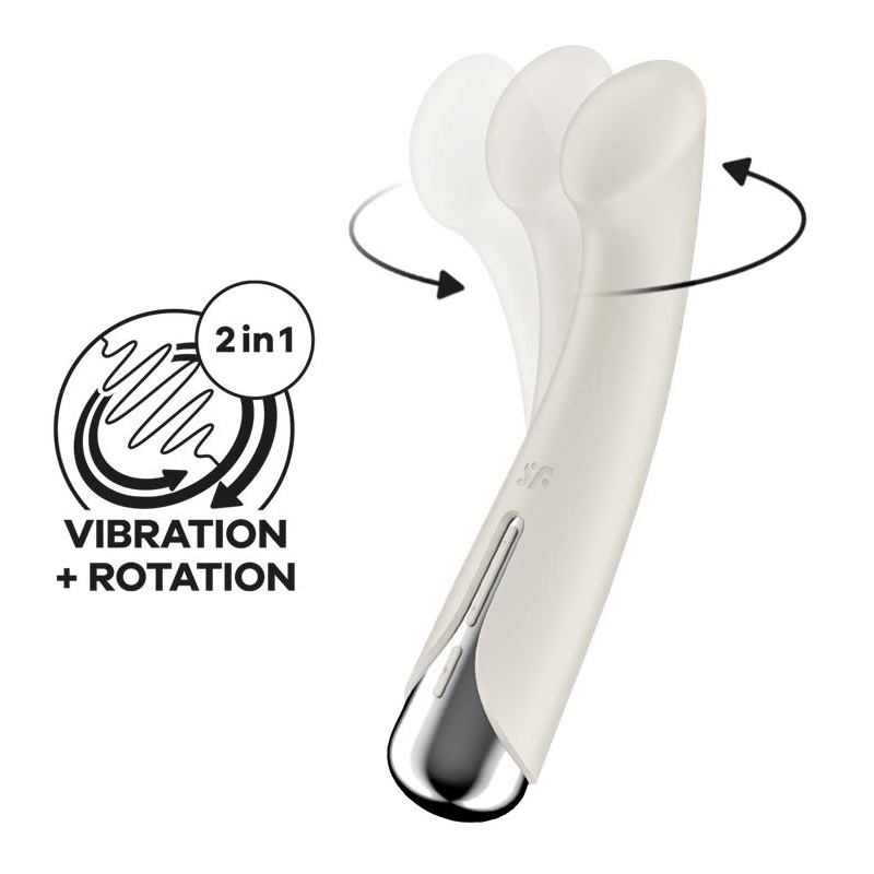 stimulateur spinning g spot 1 11 x 35cm creme