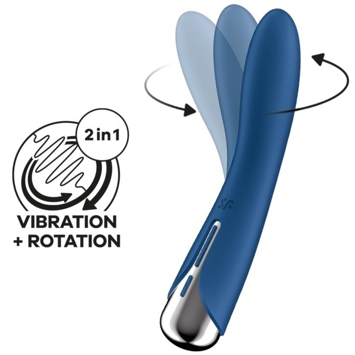 stimulateur spinning vibe 1 11 x 3cm bleu