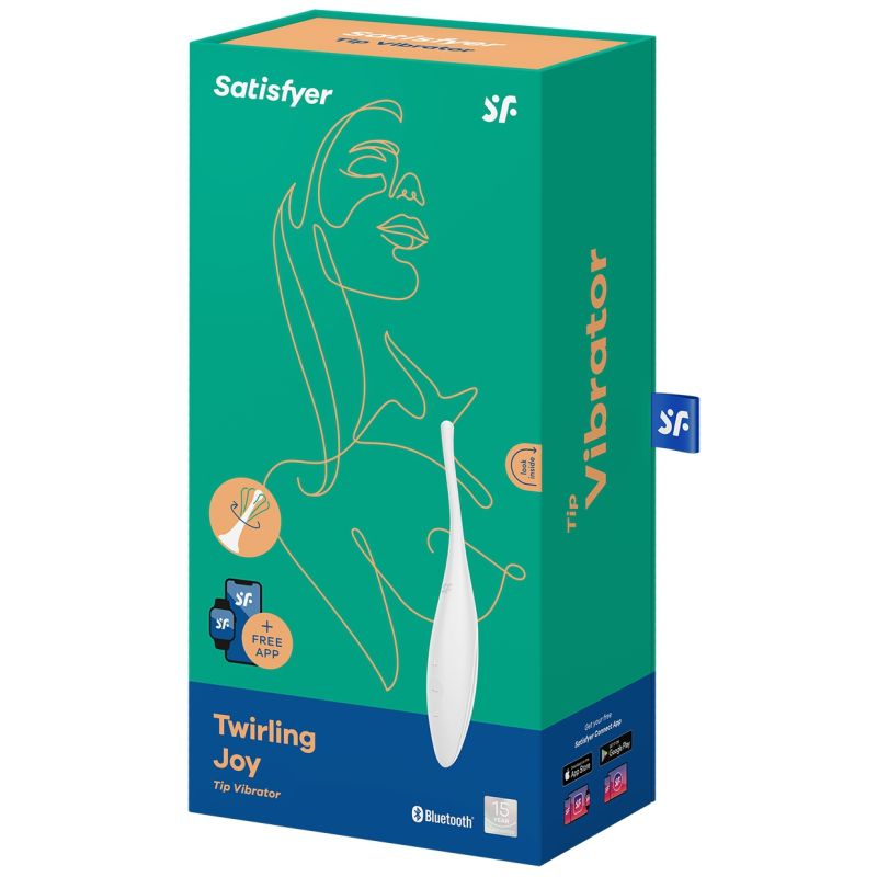 stimulateur twirling joy satisfyer 17cm blanc 1