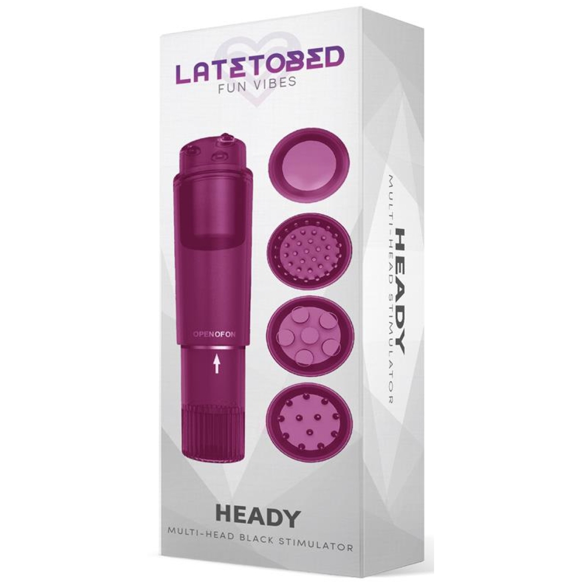 stimulateur vibrant 4 tetes heady violet 1