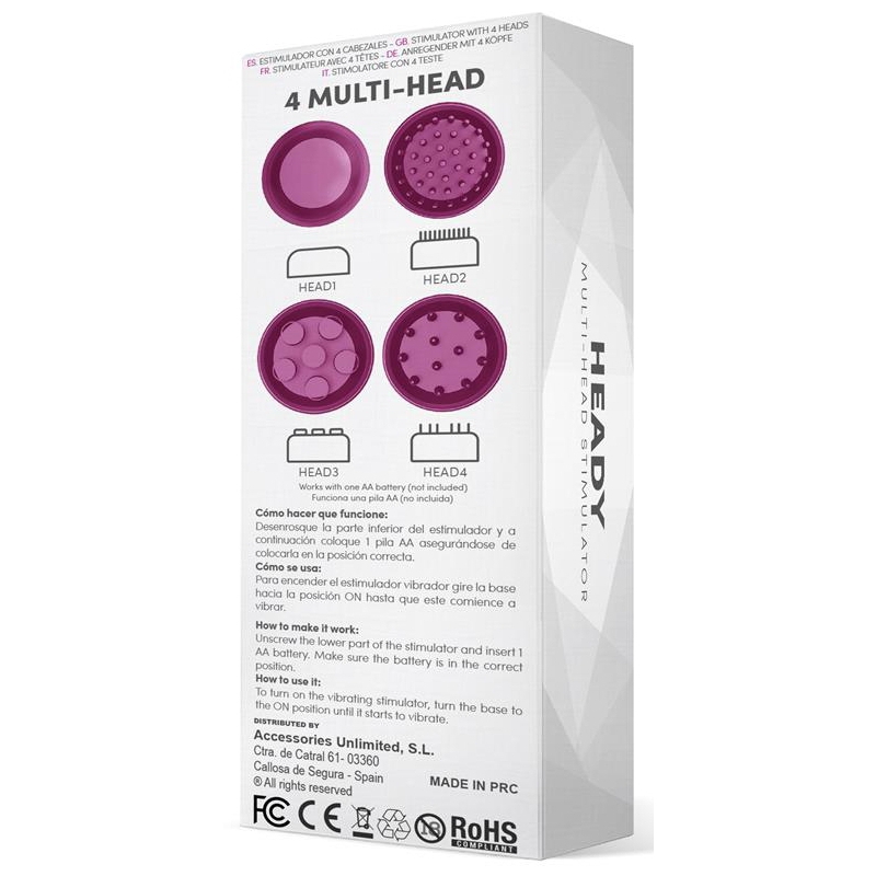 stimulateur vibrant 4 tetes heady violet 3