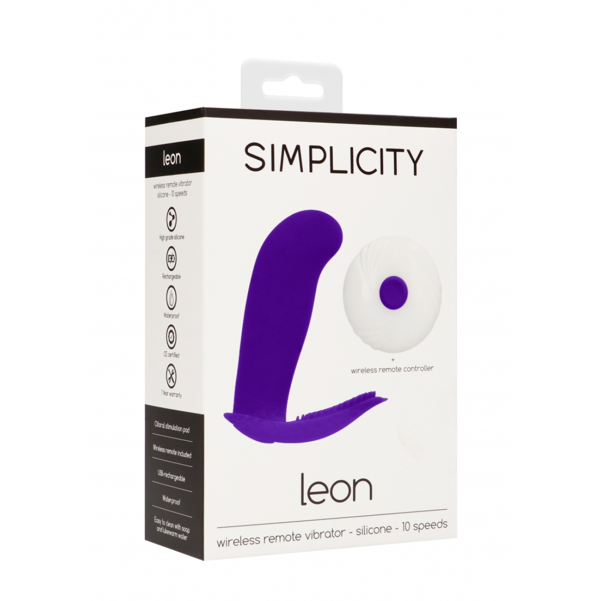 stimulateur vibrant leon 85 x 3cm violet 1