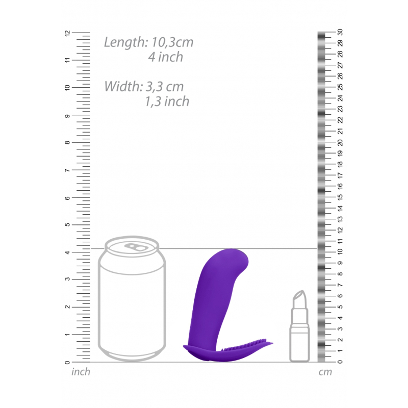 stimulateur vibrant leon 85 x 3cm violet 3