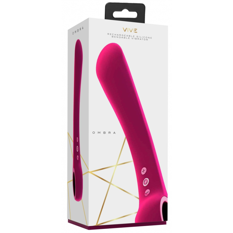 stimulateur vibrant ombra vive 12 x 35cm rose 1