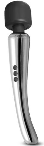 stimulateur wand silvery 30 cm tete 55 mm argente
