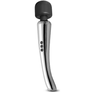 stimulateur wand silvery 30 cm tete 55 mm argente