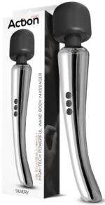 stimulateur wand silvery 30 cm tete 55 mm argente 7