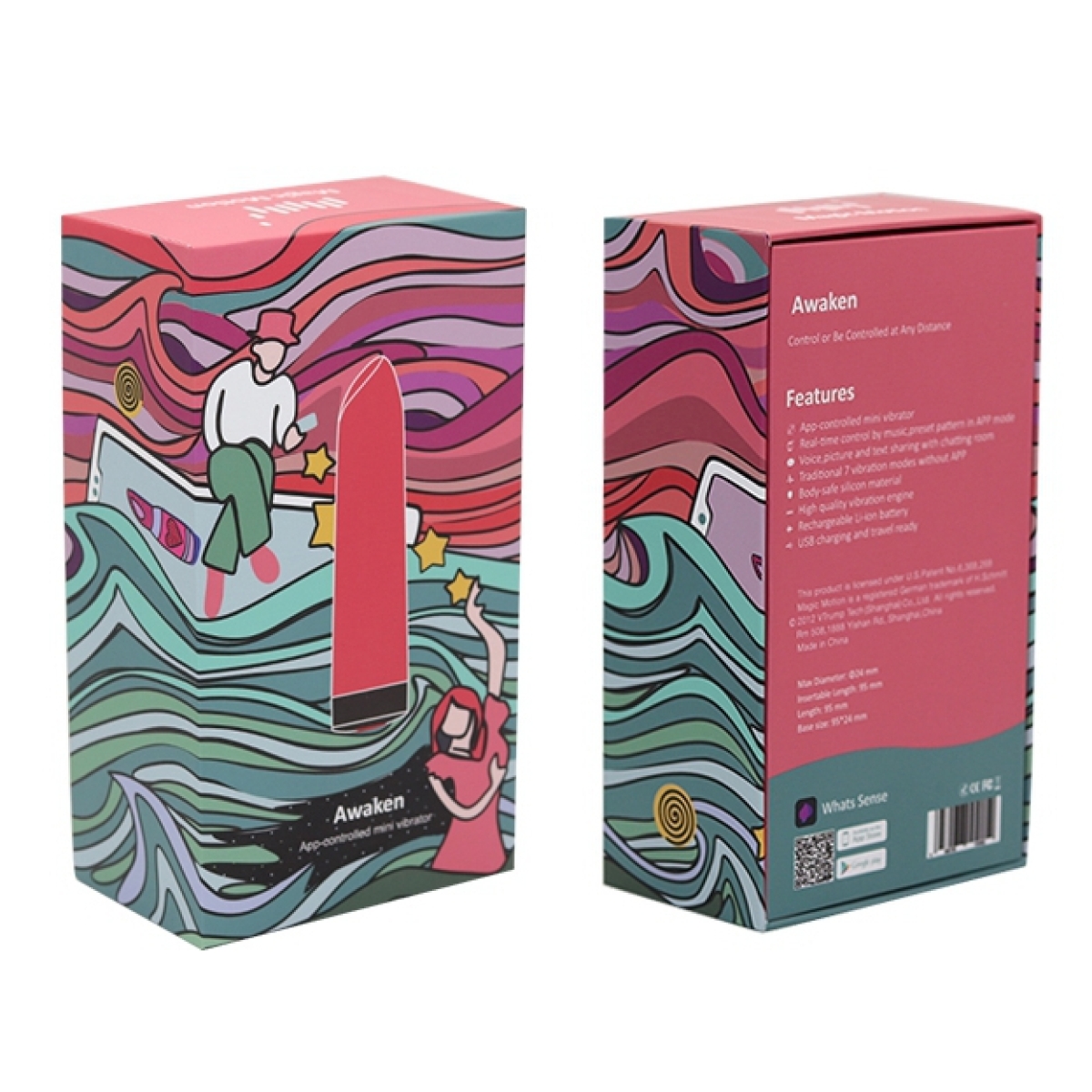 stimumateur vibro awaken controle a distance 95 x 24 cm 18