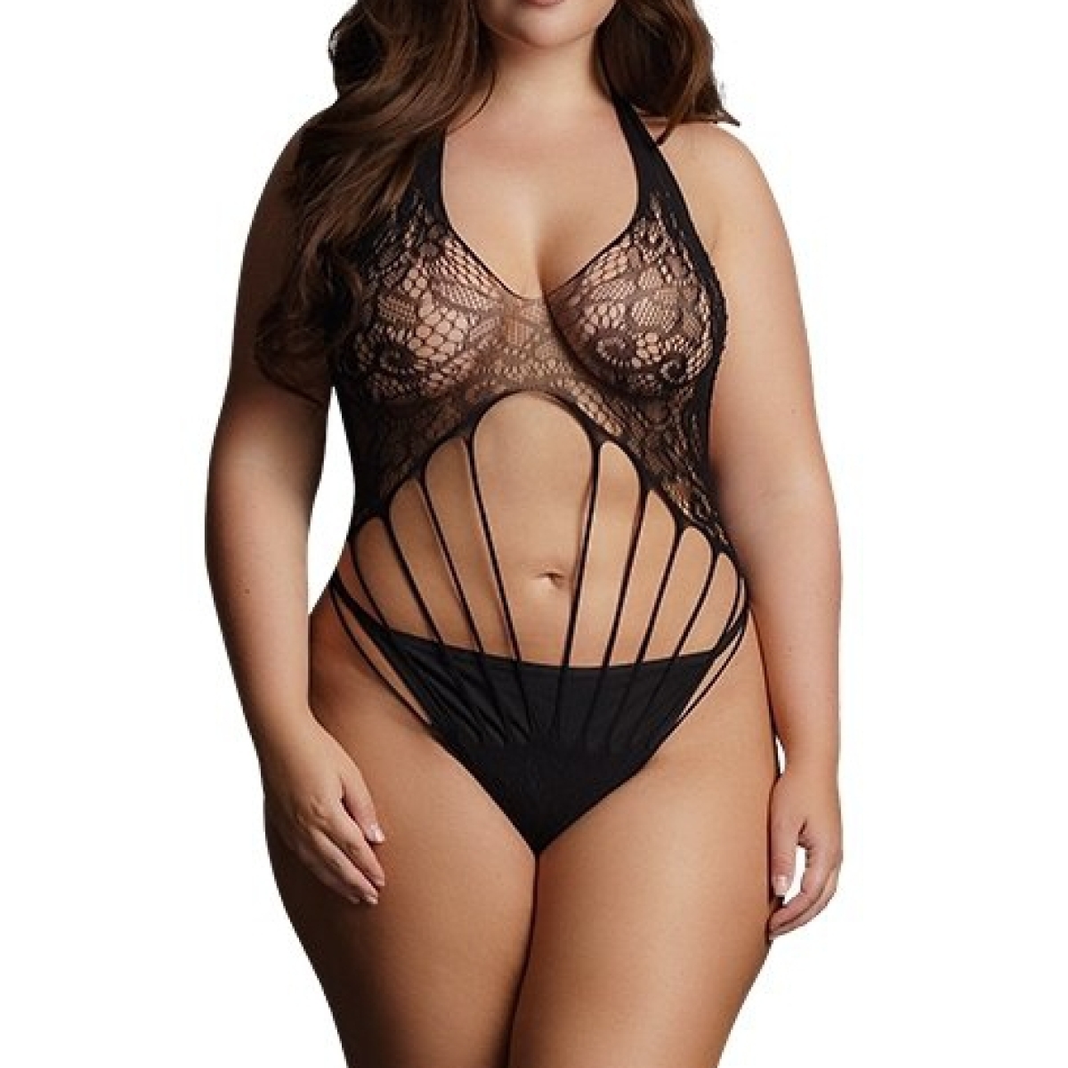 strappy lace teddy