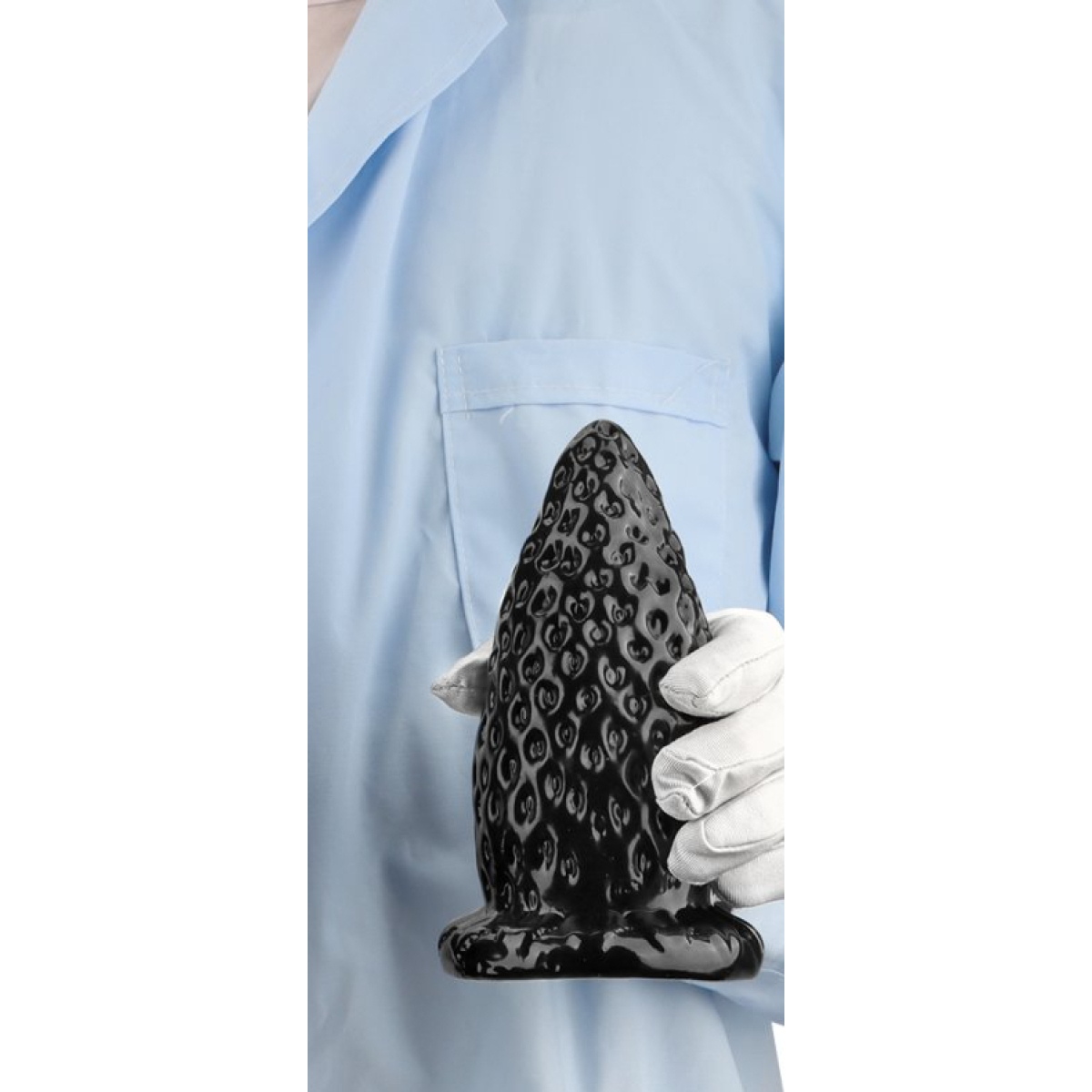 strawberry huge butt plug pvc s 1