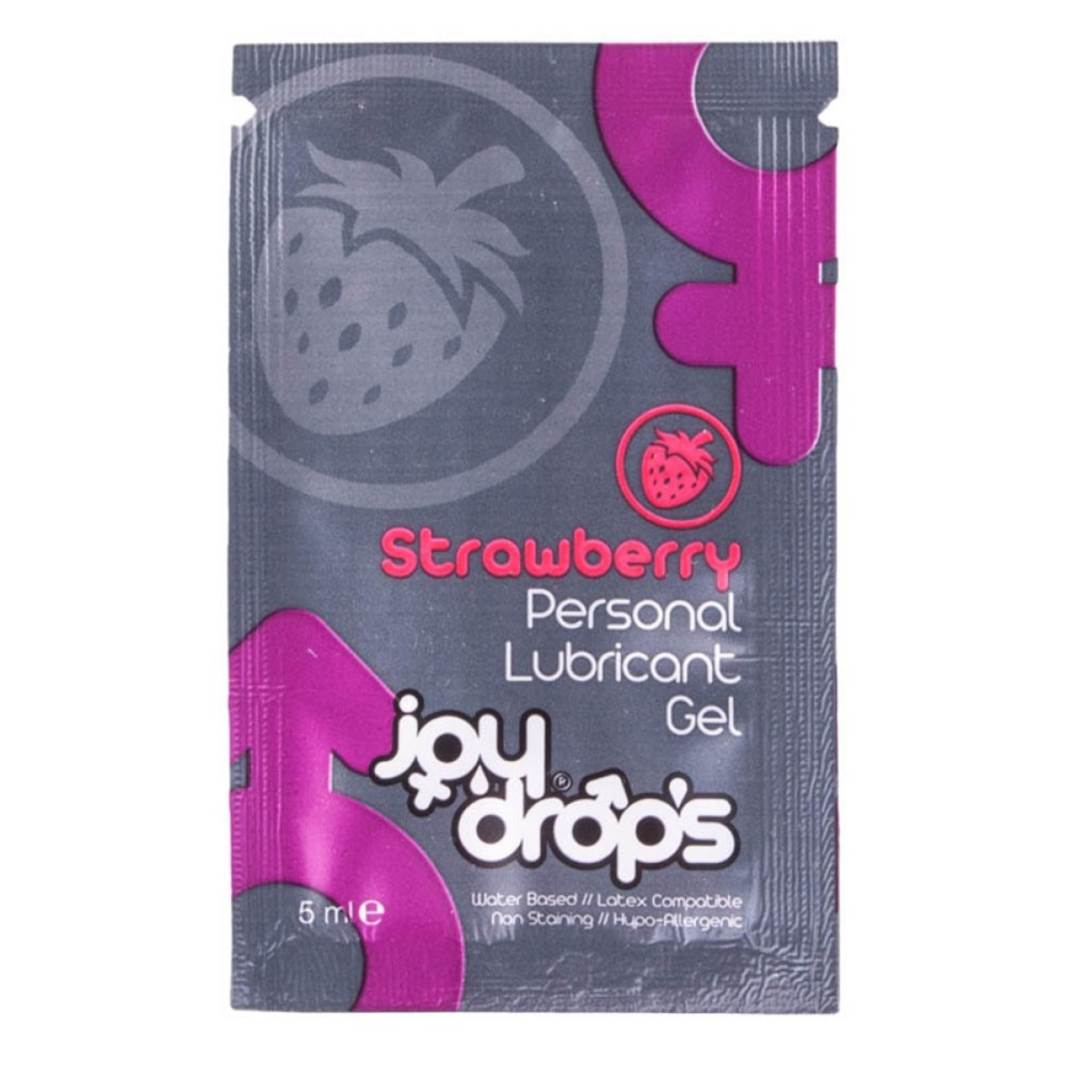strawberry personal lubricant gel 5ml sachet