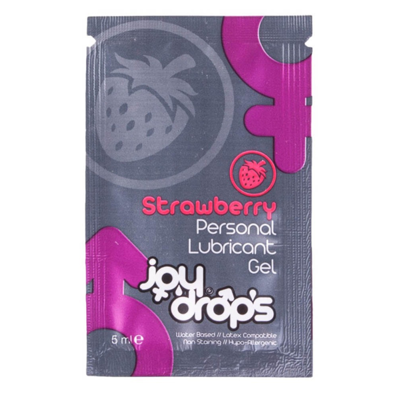 strawberry personal lubricant gel 5ml sachet