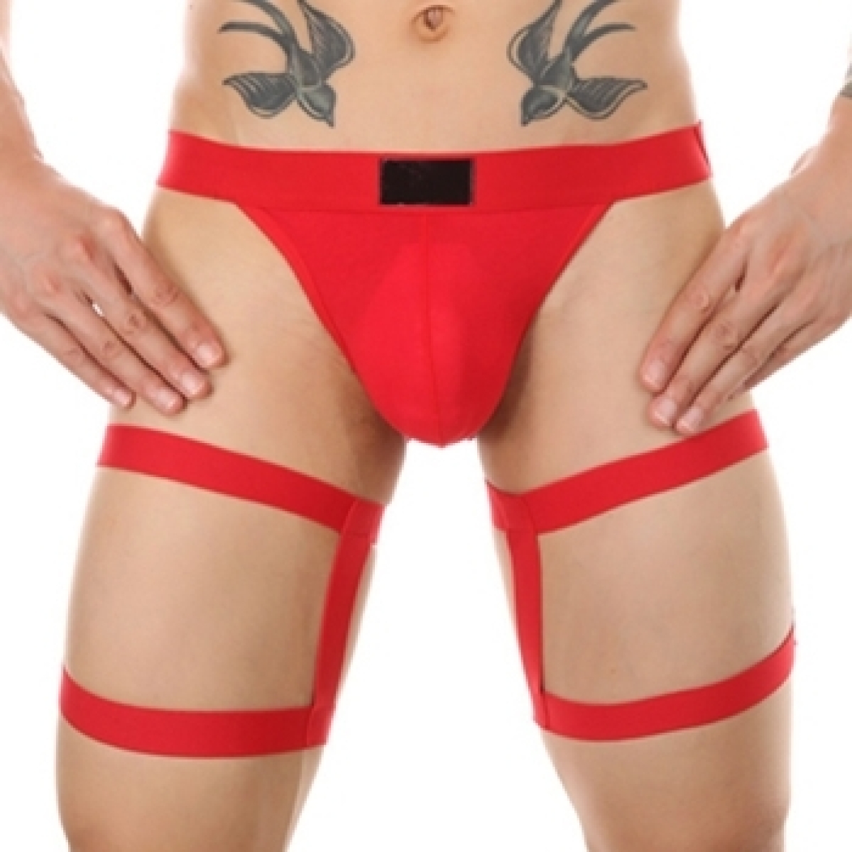 string avec bandes elastiques clelio rouge