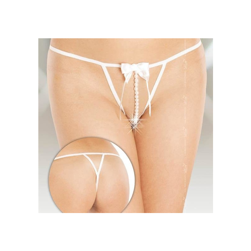 string avec perles azzura blanc 1