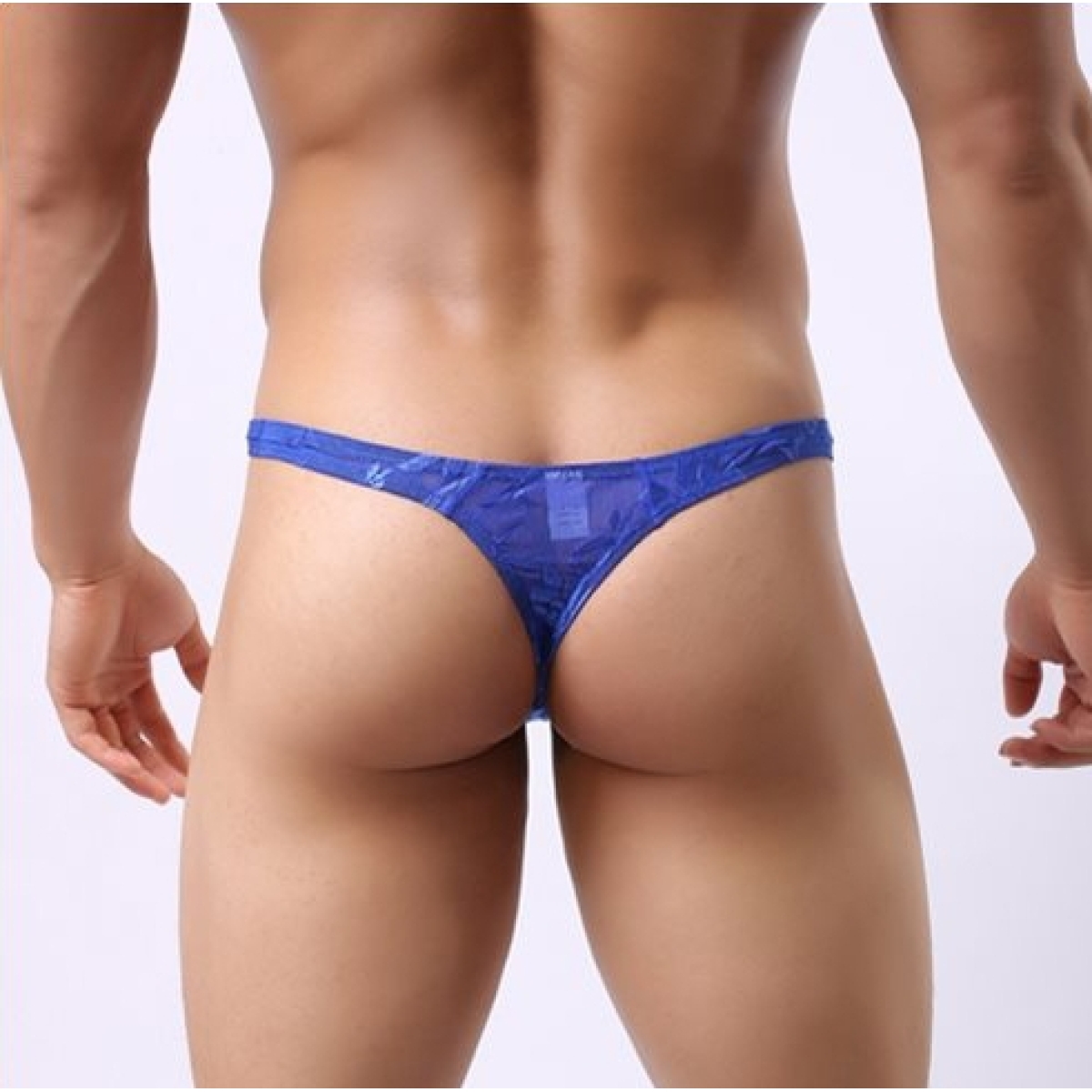 string dentelle mankini bleu 6