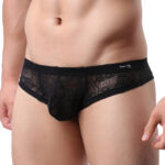 string en dentelle very low noir