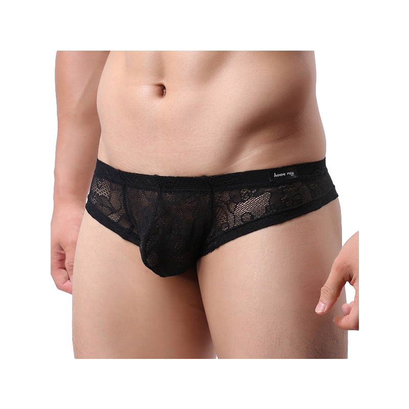 string en dentelle very low noir