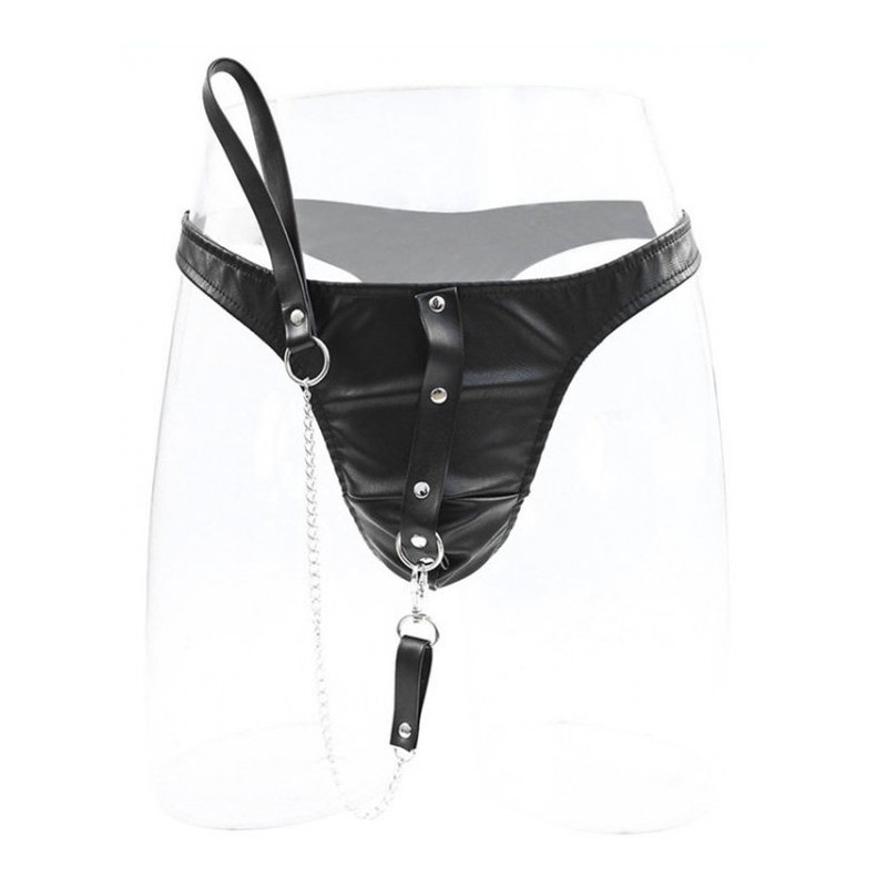 string en simili avec laisse 2