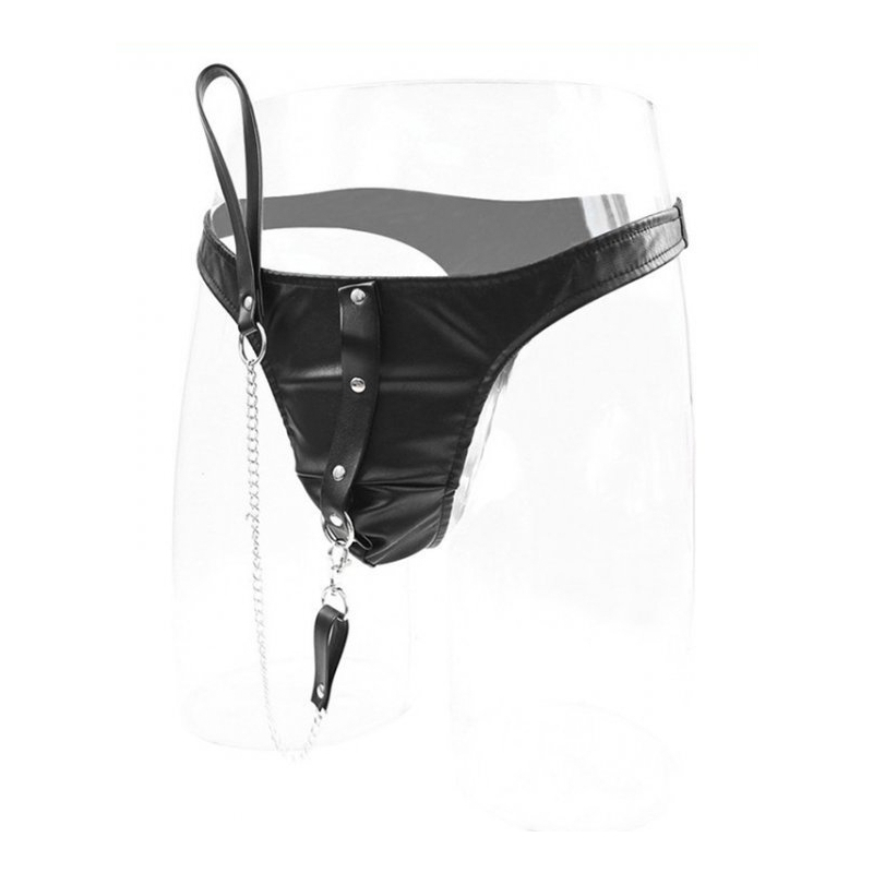 string en simili avec laisse