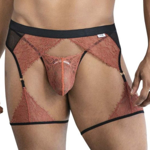 string et porte jarretelles moreyo terracotta