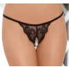 string ficelle ouvert sur l entrejambe noir