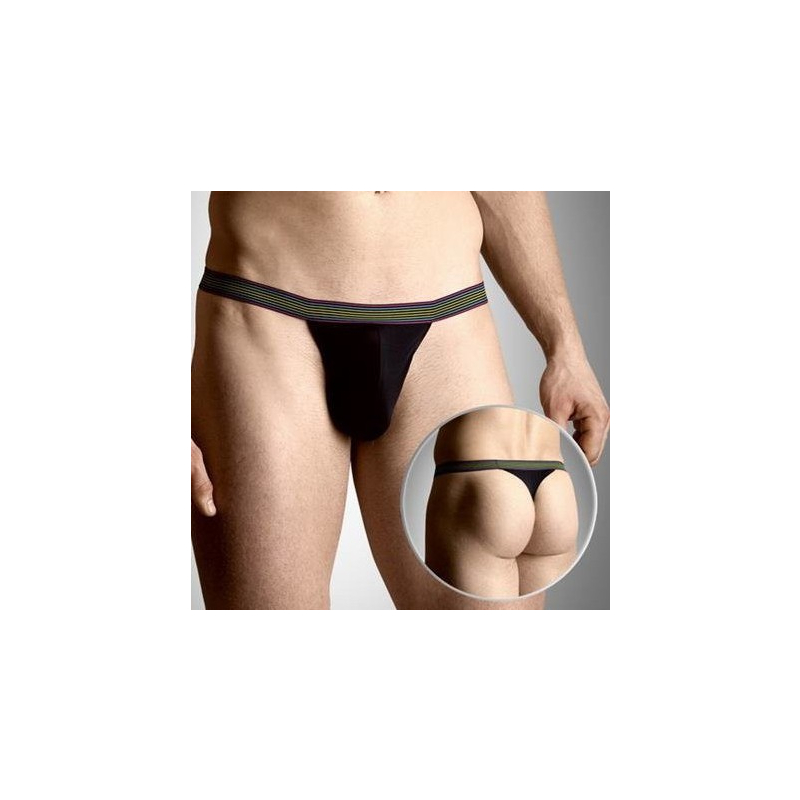 string homme neon noir