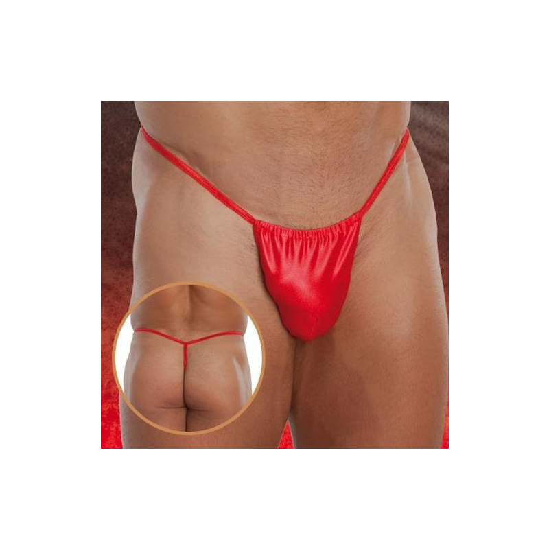 string homme vinyle rouge