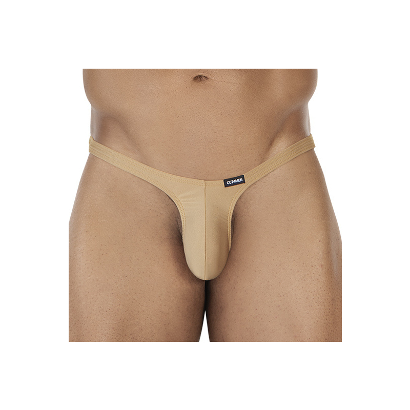 string micro thong beige