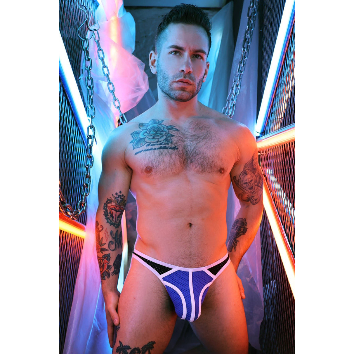 string retro remix bleu 2