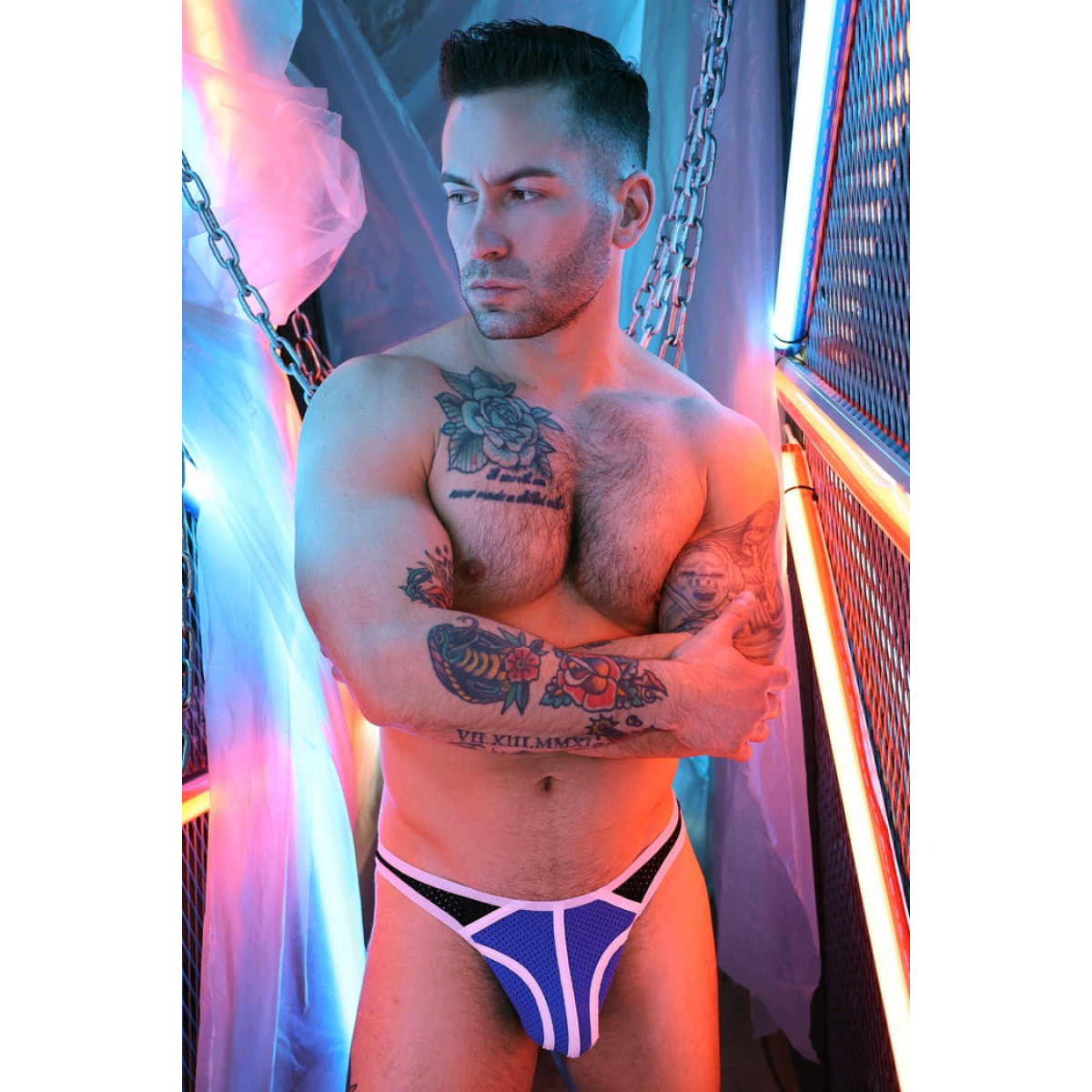 string retro remix bleu 5