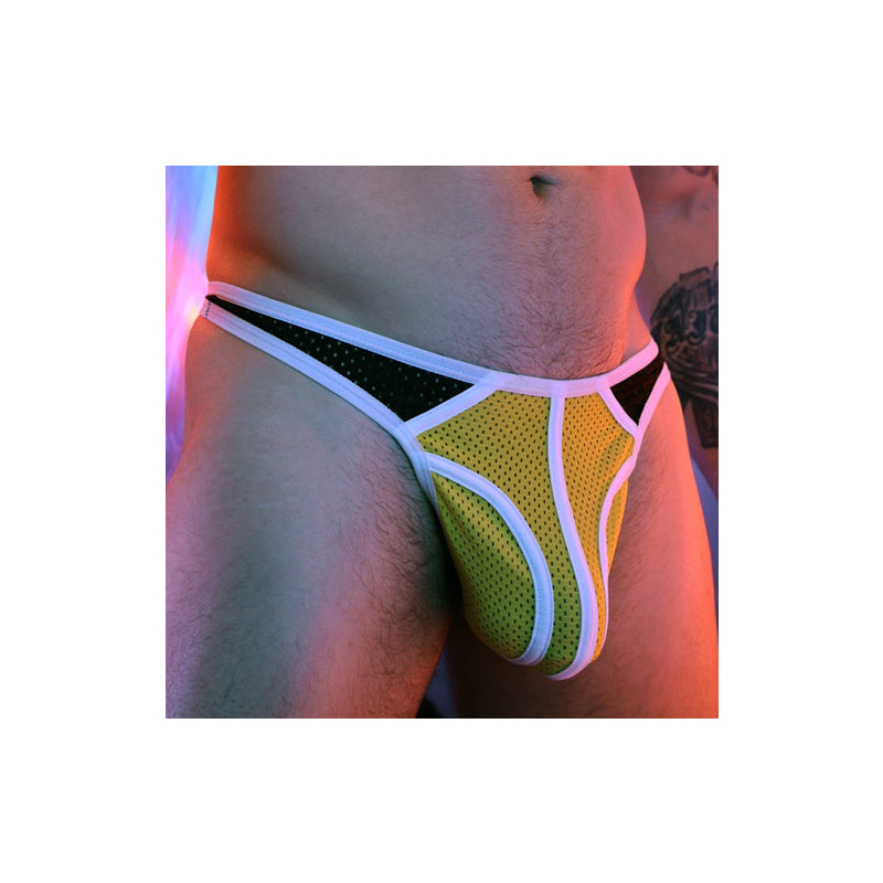 string retro remix jaune