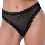 string ruched noir