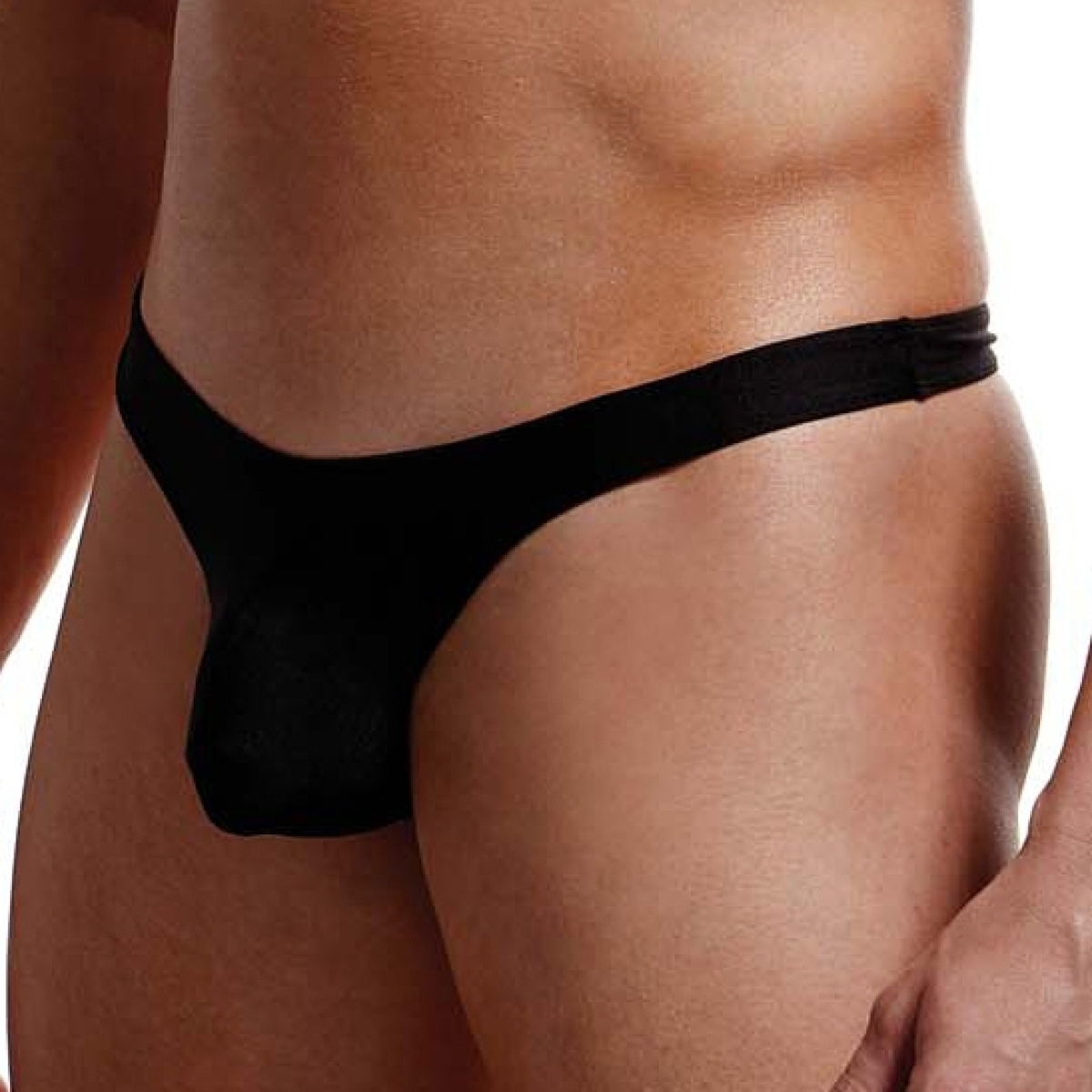 string taille basse noir