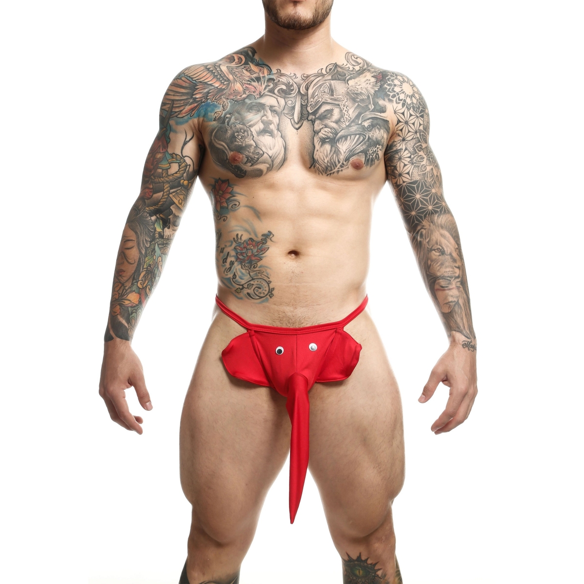 string trompe elephant rouge 5