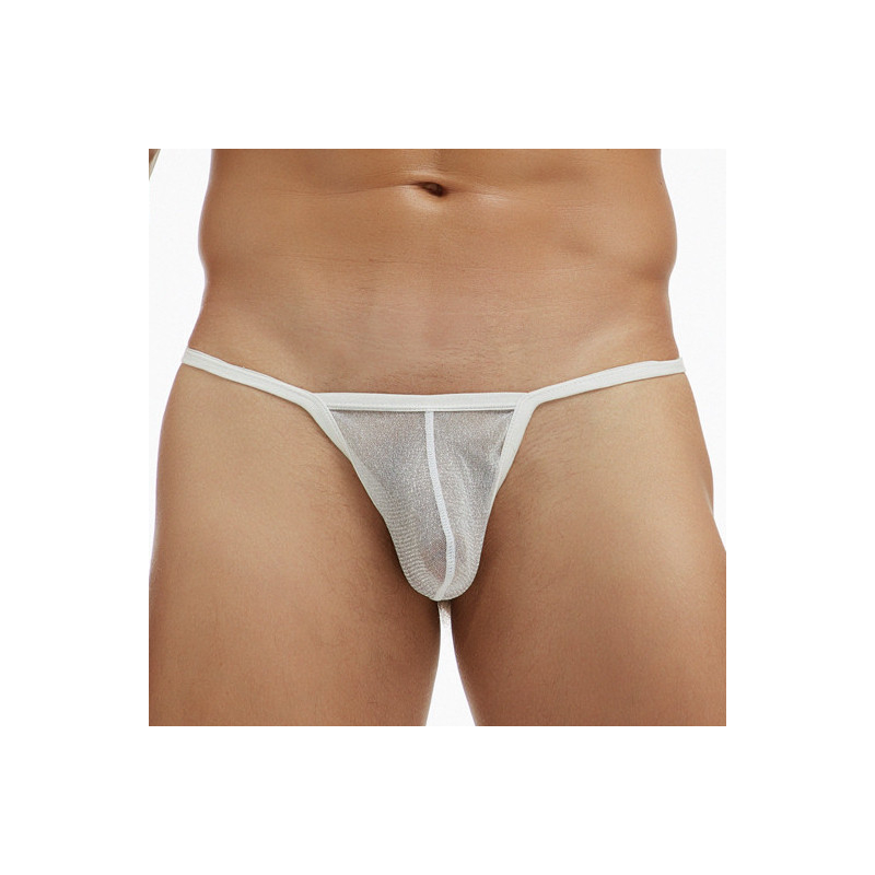 string visibly blanc paillete
