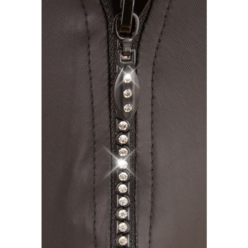 string zip fetish noir 4