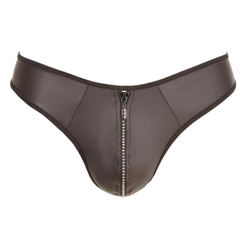 string zip fetish noir 5