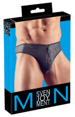 string zip fetish noir 7