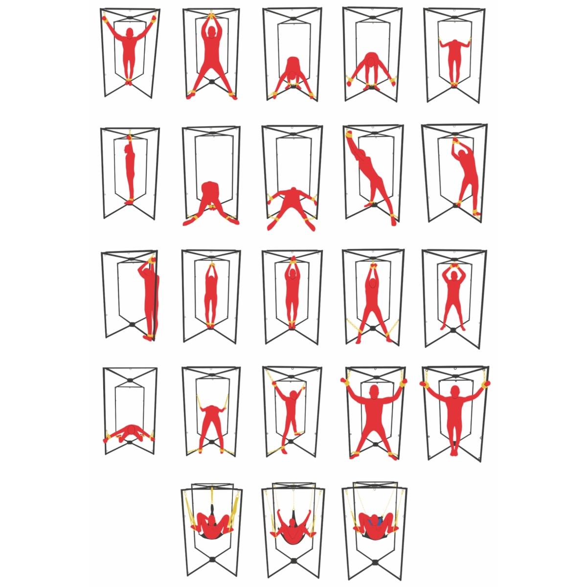 structure en metal pour sling noir 1