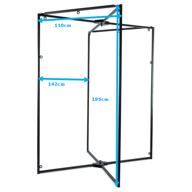 structure en metal pour sling noir 4