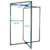 structure en metal pour sling noir 8