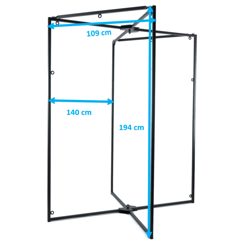 structure en metal pour sling noir 8