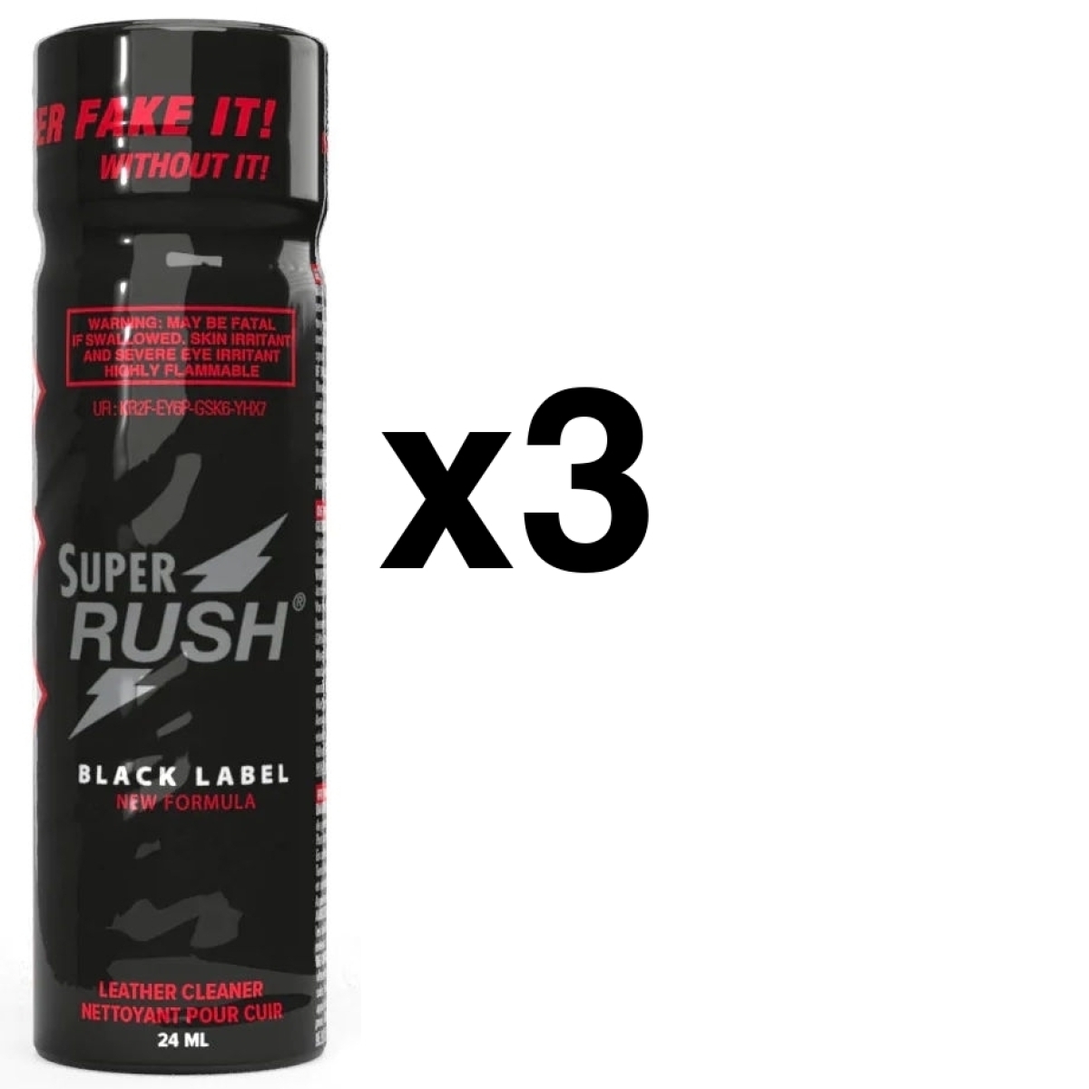 super rush black label tall 24ml x3