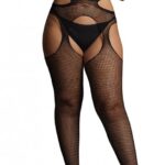 suspender pantyhose with strappy waist black osx