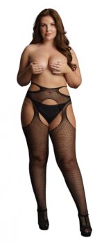 suspender pantyhose with strappy waist black osx 2