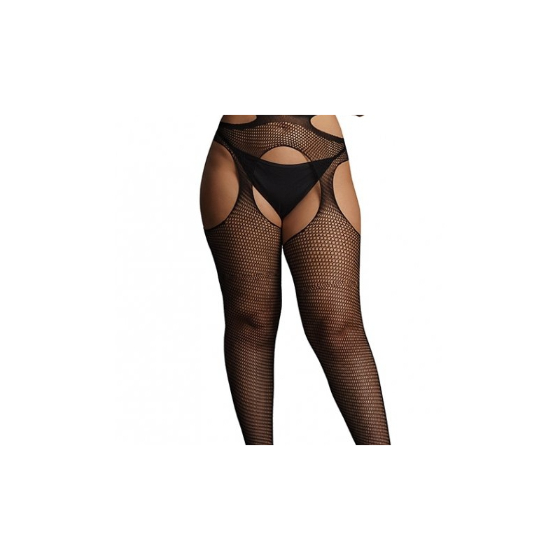 suspender pantyhose with strappy waist black osx